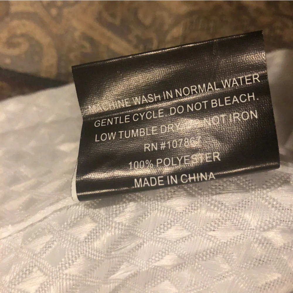 NWT Ellen Tracy Waffle Weave Ombré Shower Curtain